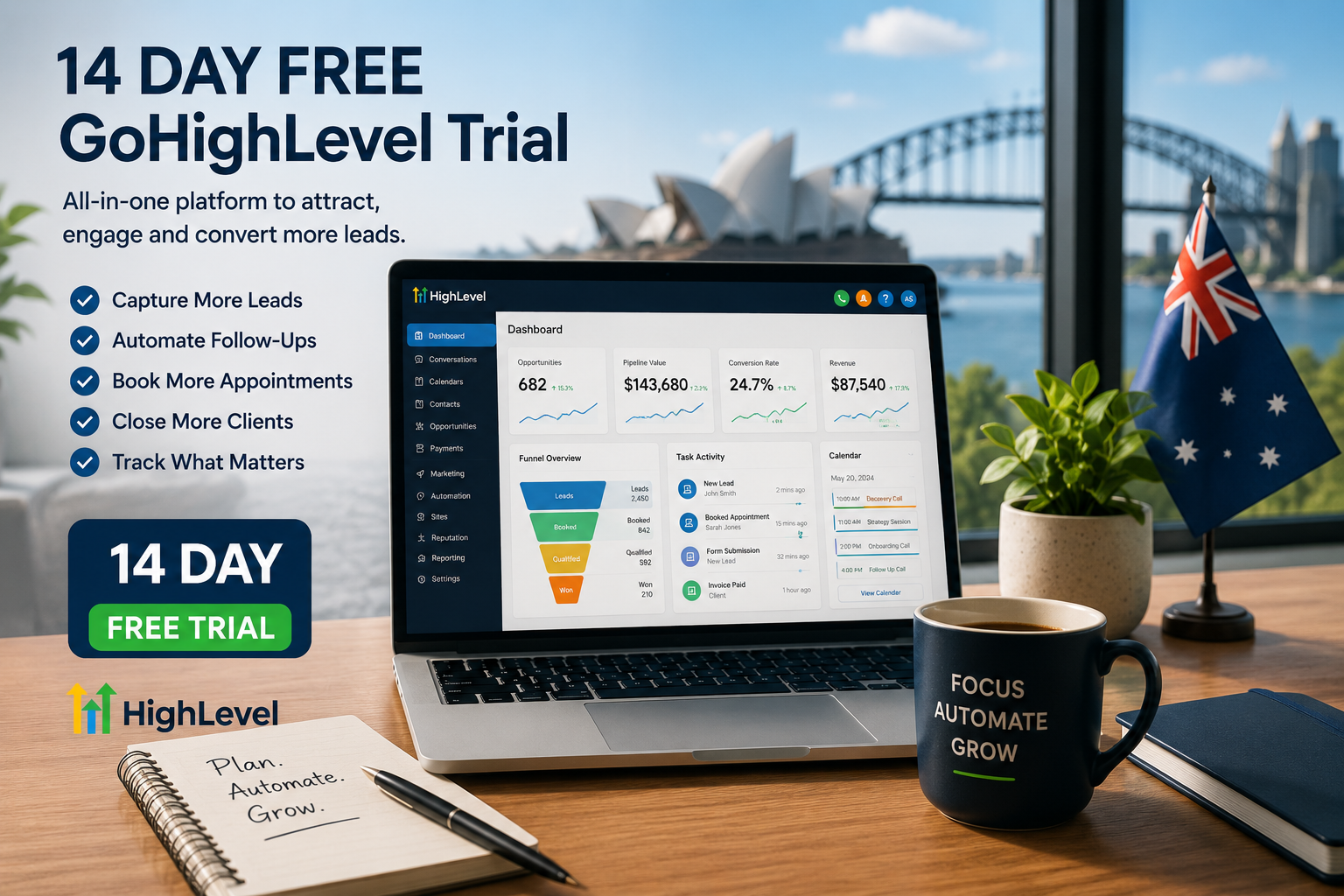 14 Day Free GoHighLevel Trial in Australia | AKT Services